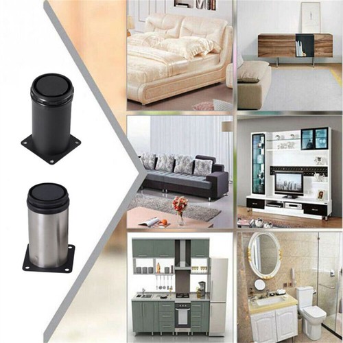 8Pc 10/15cm Metal Furniture Legs Adjustable Cabinet Sofa Kitchen Bed Couch Feet~ - Picture 14 of 26