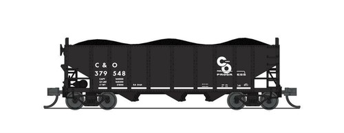 Tolva Broadway Limited 7153 escala N C&O blanco y negro 3 bahías B (2) | Zustand: New