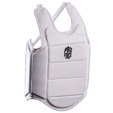 Ultra Lite Chest Guard Body Protector for Karate Tae Kwon Do Youth Adult - White