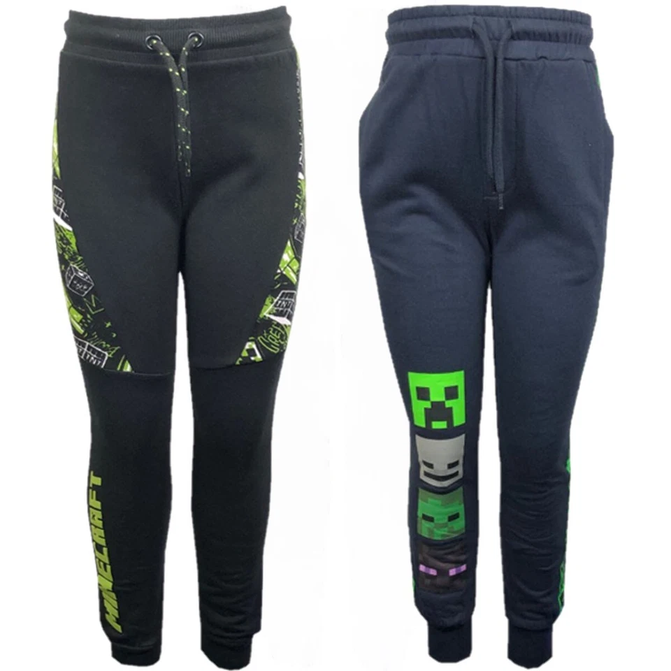 Jungen Mädchen Kinder Minecraft Schweißhose Jogger Trainingsanzug Unterteil 4-14 Jahre