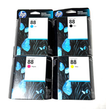 Genuine HP 88 Ink Cartridge INK 4-Pack BLACK, CYAN, MAGENTA, YELLOW Expired