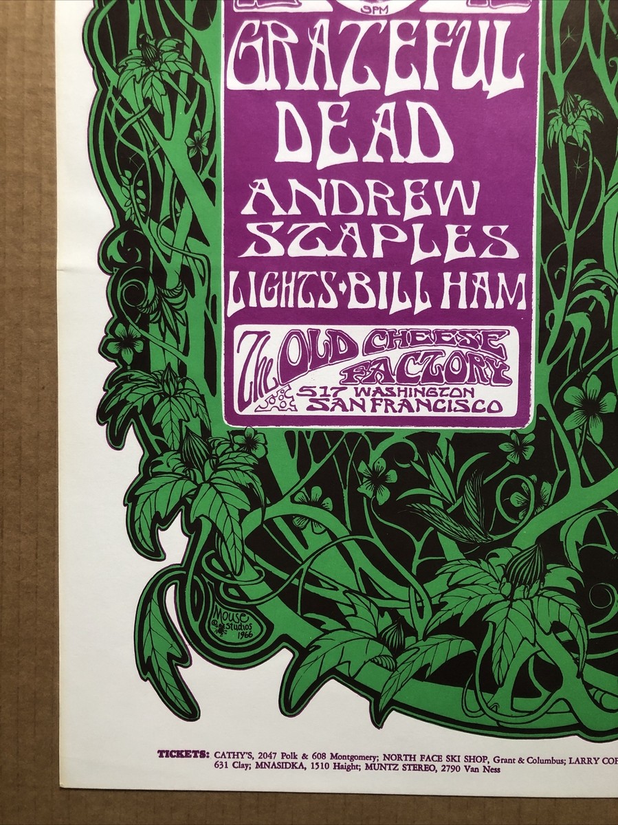 Grateful Dead Concert Poster Andrew Staples The Old Cheese Factory