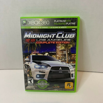 Midnight Club Los Angeles Xbox 360 Good Condition Tested No Manual 