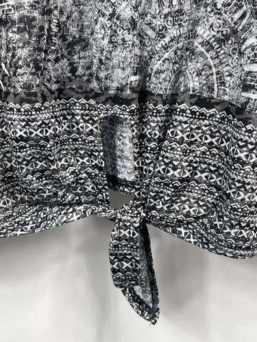 Ruby Rd. Women's “Must Haves” Top 3XL Gray & White Bohemian Pattern NWT - Picture 5 of 11
