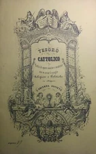 CATHOLIC TREASURE DISPENSATION N.37 1850