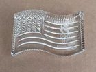 VTG Waterford Crystal Atlanta 1996 Olympics American Flag Paperweight