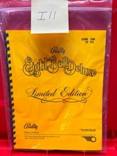 Eight Ball Deluxe Limited Edition Pinball Operations/Service/Repair Manual 8 tC