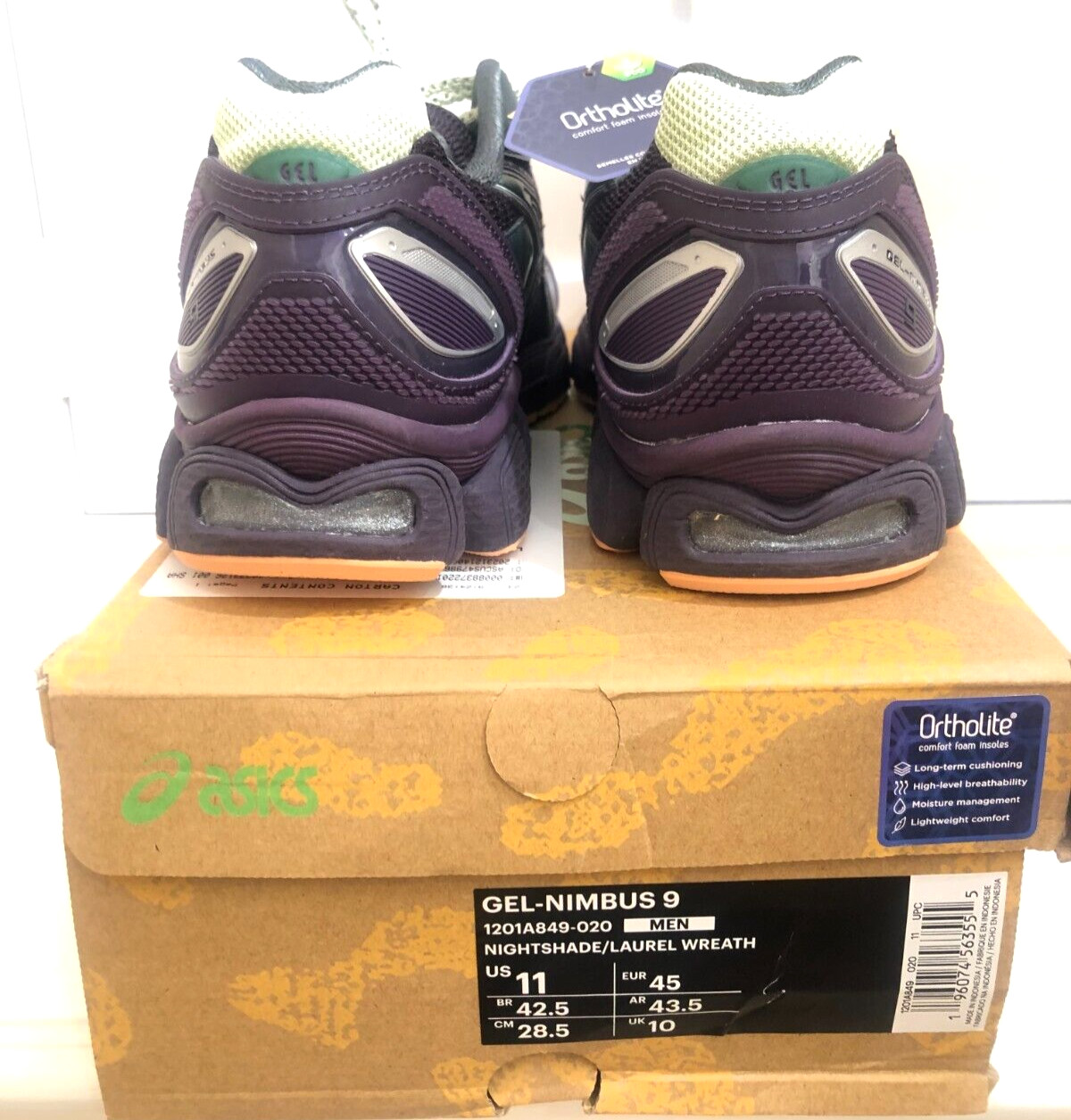 RARE NEW ASICS X BRAIN DEAD RUNNING SHOES Size 11 Limited Edition Gel Nimbus image 6