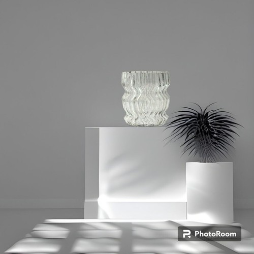 Signed MCM Striated Series Glass Vase by Martin Freyer for Rosenthal Studio-Line - Picture 2 of 3
