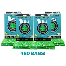 The Original Poop Bags® Biobased Peanut Handle Tie Dog Waste Bags, 480ct