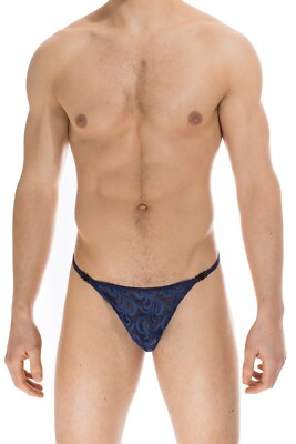 L'HOMME INVISIBLE MEN'S STRETCH STRIPTEASE THONG STRING