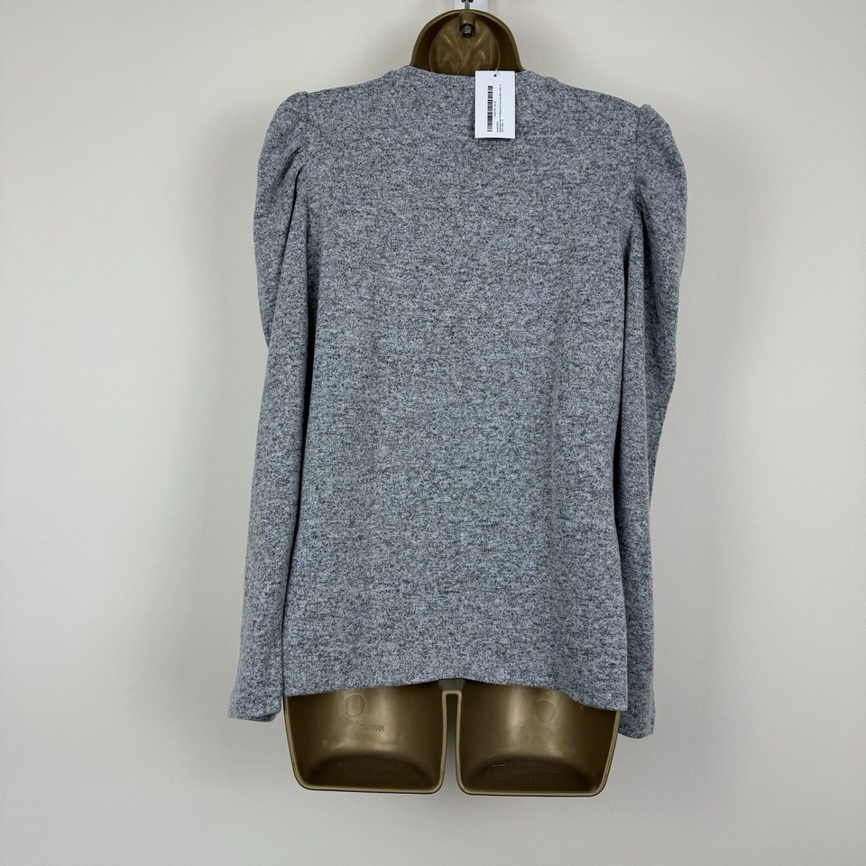 Dorothy Perkins Top Grey Soft Touch Stretch Jersey Beaded Size 12