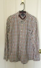 Mens Tommy Hilfiger Long Sleeve Button Down Dress Shirt Size XL Multicolor Plaid