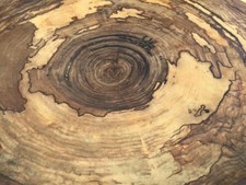 Drehteller auf Kugellager Servierteller Wasserpappel Handmade, Black-Kiwi-Design