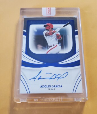 大活躍！Adolis Garcia 直筆サイン　アドリス•ガルシア　auto 2022 Panini Immaculate Signatures Blue /25 Adolis Garcia #IS-AG