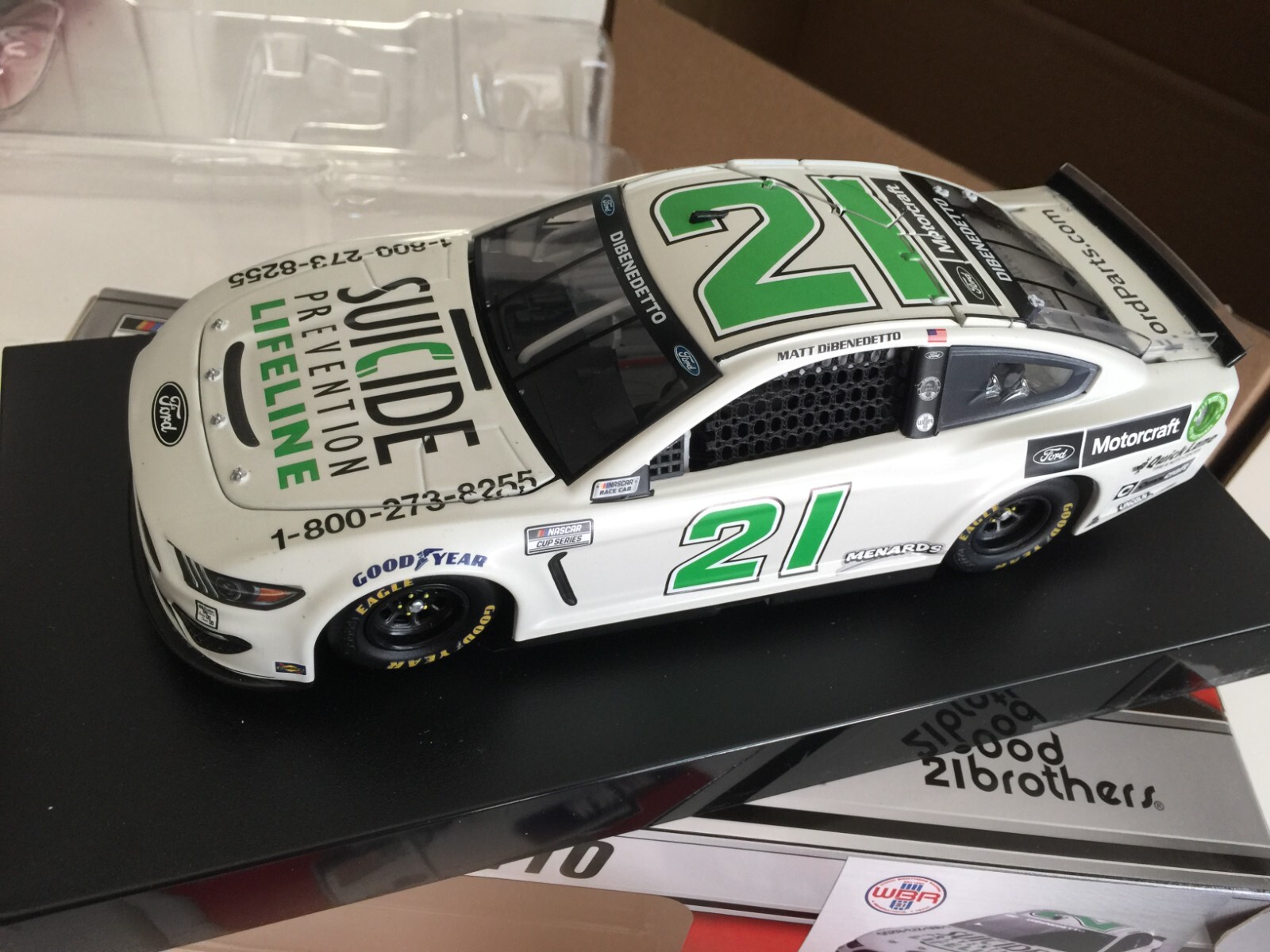 NASCAR action 1/24 Matt Dibenedetto 21 Ford Mustang 2021 miniature