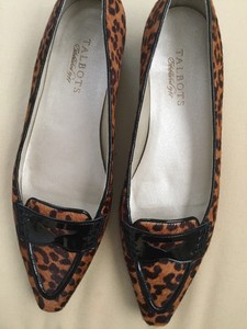talbots leopard flats