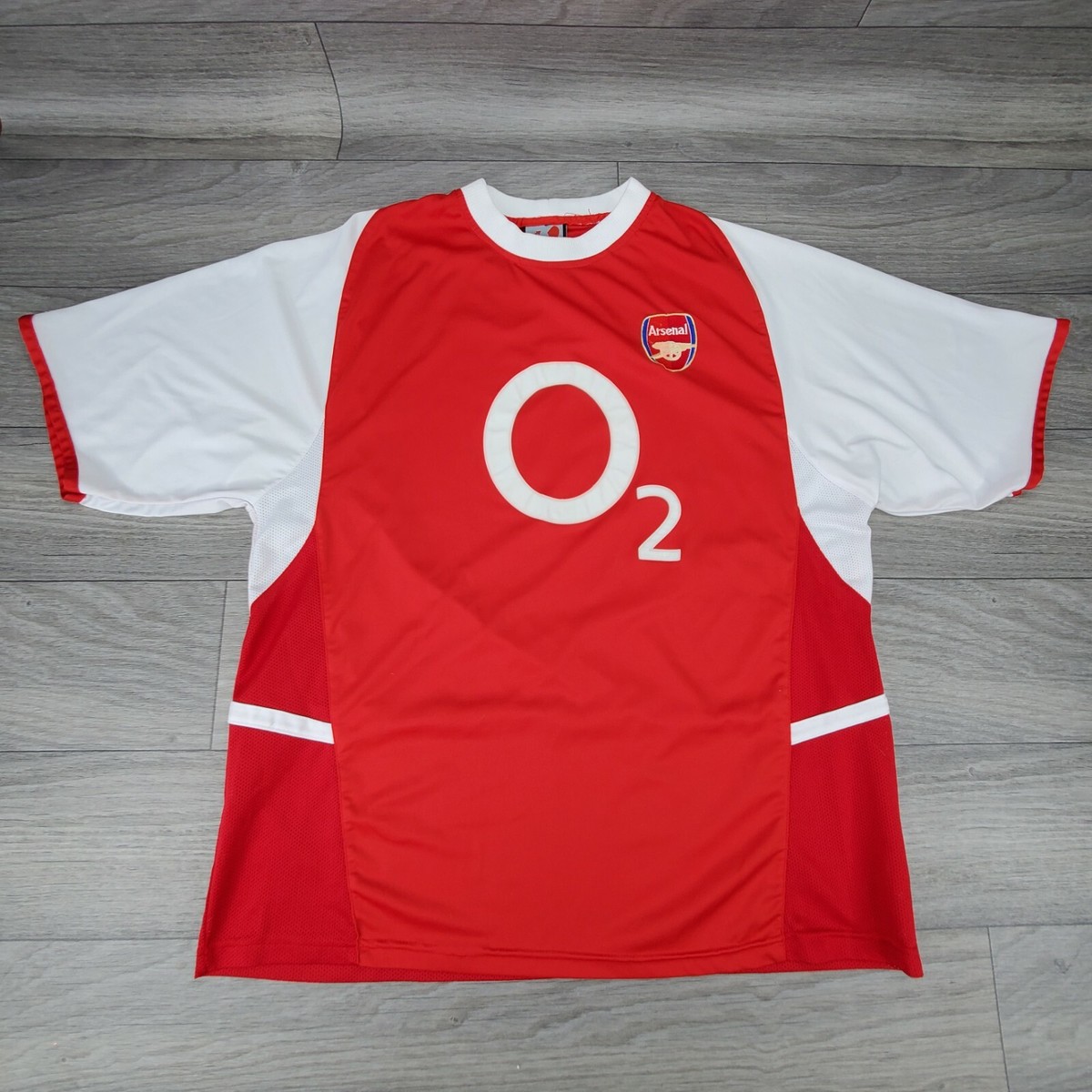 Megga Sports ARSENAL Football Club O2 Size XL Soccer Shirt Jersey