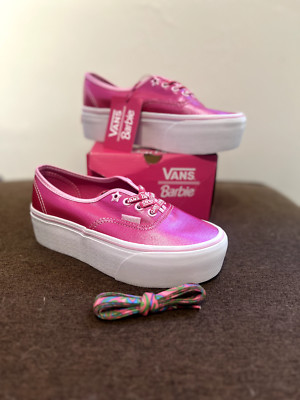 Size 4 MEN 5.5 WOMEN - VANS Authentic Stackform x Barbie Low Pink