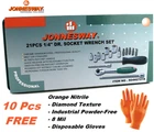 Jonnesway S04H2721S 21Pcs  1/4" Dr. Socket Wrench Set 4-13 MM