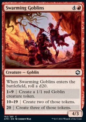 MTG Swarming Goblins (162/424) Adventures in the Forgotten Realms LP