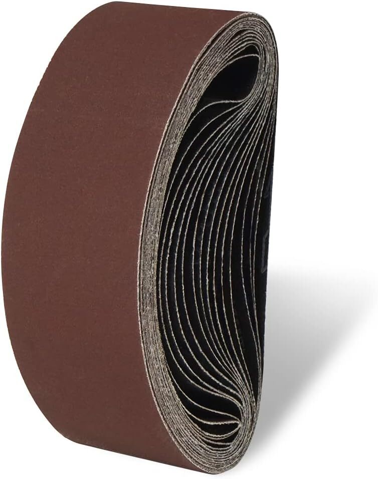 5PACK 4x36inch 80 Grit Aluminum Oxide Sanding Belts 100x915mm for Metals & Wood