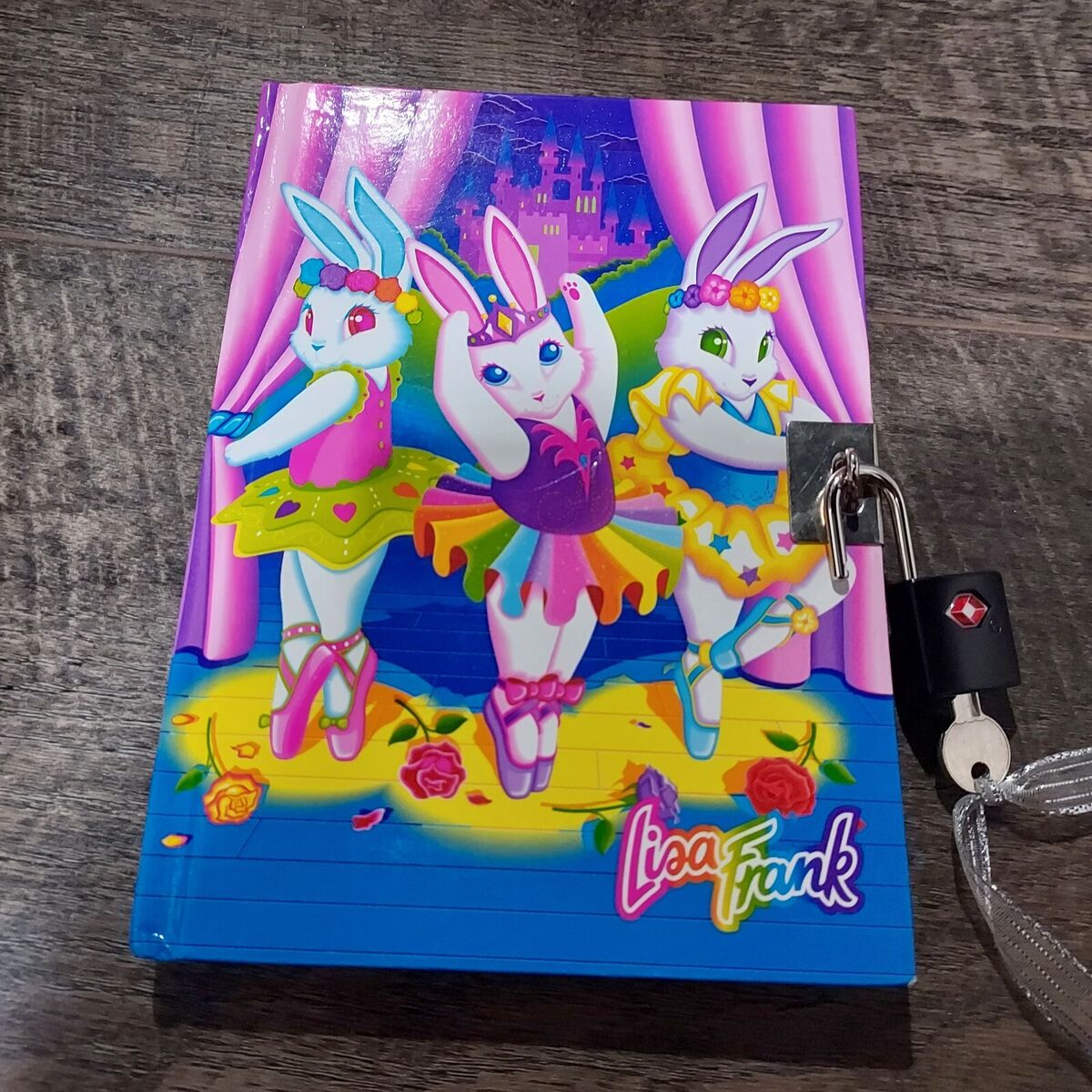 Lisa Frank Three Dancing Bunnies Ballerina's Diary /Journal Lisa Frank Three Dancing Bunnies Ballerina's Diary /Journal