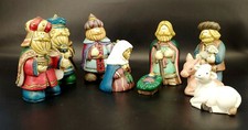 9 piece Nativity Scene Mary Joseph Jesus Three Kings Magi Reyes Magos s-1I