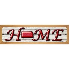 Kansas Home State Outline Novelty Small Metal Street Sign WB-K-754