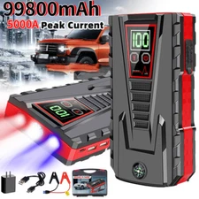 5000A Car Jump Starter Booster Jumper Power Bank Battery Charger With LED Light