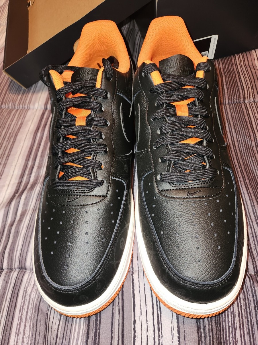 nike af1 shadow se black orange