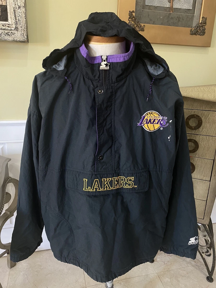 Vintage Starter NBA LA Lakers Logo Nylon Windbreaker XL eBay