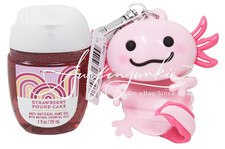 Bath Body Works Pocketbac Hand Sanitizer Gel Holder Pink Axolotl Sea Creature