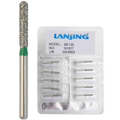 Dental Diamond Burs FG SR-13C Straight Round End Super Coarse For High Speed