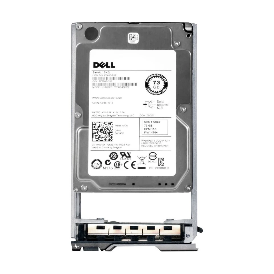 Hard Drive Dell 0W345K ST973452SS 73GB 15K 16MB SAS-2 2.5'' - Image 3 of 3