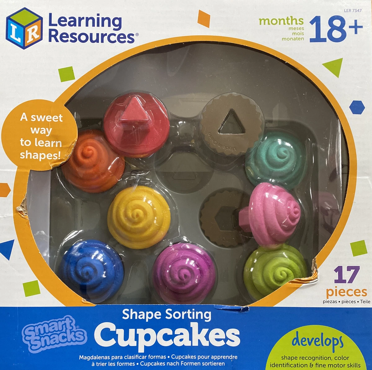 Learning resources smart snacks online shape sorting cupcakes