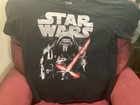 Star Wars Men Size XL Black Kylo Ren Light Saber T Shirt Short Sleeve Movie