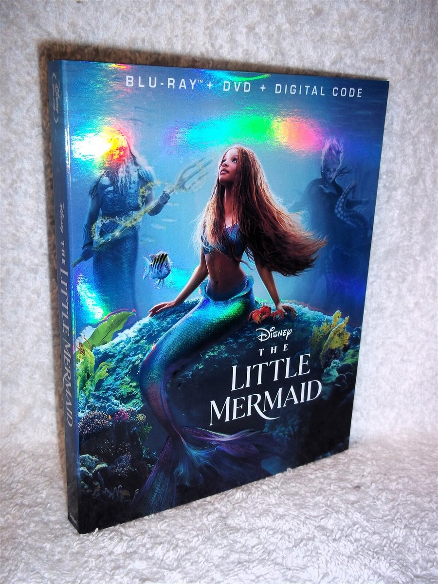 The Little Mermaid (Blu-ray/DVD, 2023) Halle Bailey Daveed Diggs