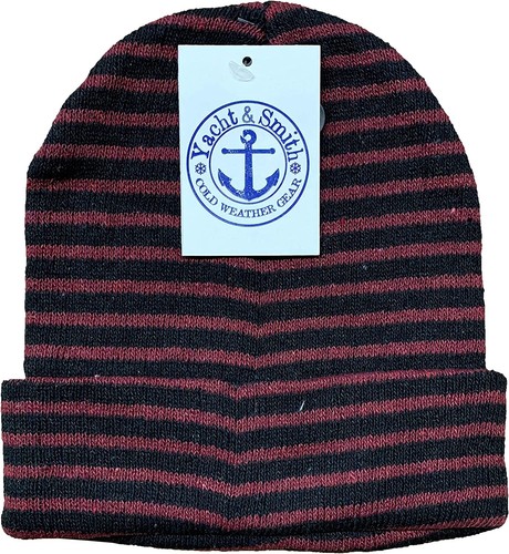 72 Pack of Bulk Unisex Winter Beanies - Winter Beanie Hats - Pack D / Striped - Picture 5 of 6