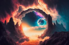 high quality oil painting handpainted  on canvas-Fantastic scenery