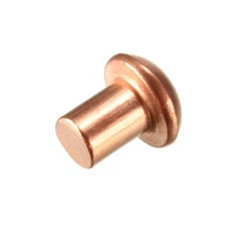 50 Pcs 5/32" x 13/64" Round Head Copper Solid Rivets Fasteners