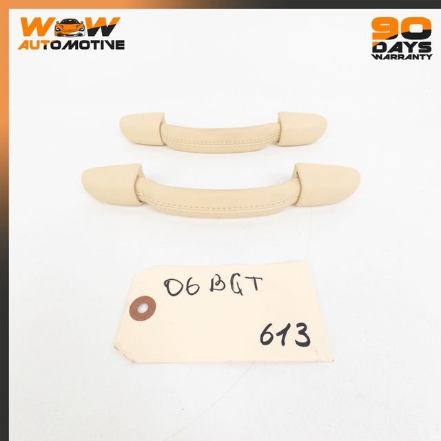 04-13 BENTLEY CONTINENTAL GT FLYING SPUR INTERIOR ROOF GRAB HANDLE BEIGE OEM