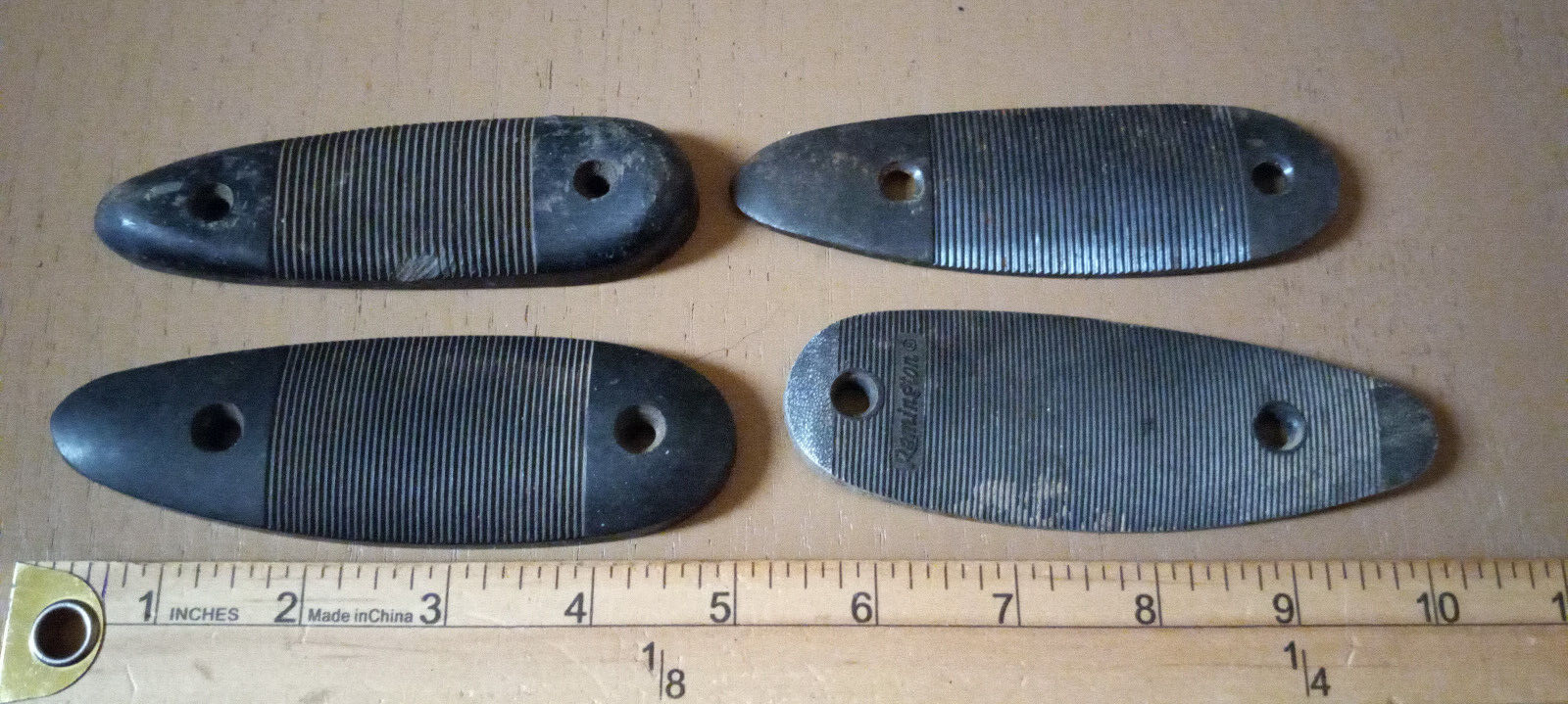 Lot of 4 Vintage Butt Plates - Used