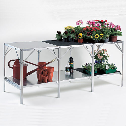 Hercules Greenhouse Staging Bench Wooden 6ft Long X 22 Wide For