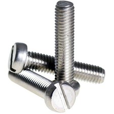 M1.6 M2 M2.5 M3 A2 STAINLESS STEEL SLOTTED CHEESE HEAD MACHINE SCREWS DIN 84
