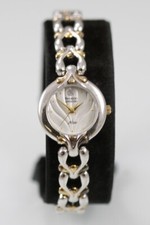 Armitron Diamond NOW Women Watch Stainless St Silver Gold WR Batt White Quartz