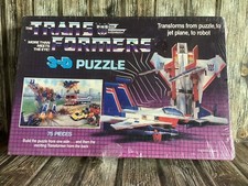RETRO TRANSFORMERS 3-D PUZZLE 1985 NEW SEALED UNUSED