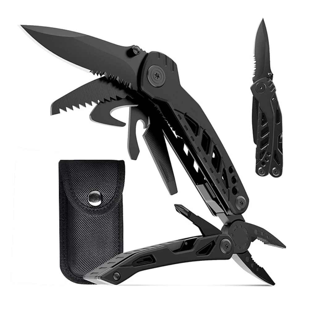 Multi Function Purpose Folding Pocket Knife With Screwdriver Camping Survival