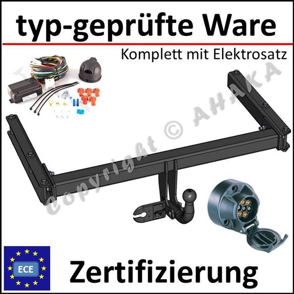 AHK + Elektrosatz ES7 FüR Audi A4 B8 Avant 2008- AnhäNgerkupplung-image
