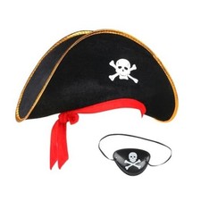 Pirate Hat Pirate Blindfolds Pirate Party Supplies for Theme Party Cosplay